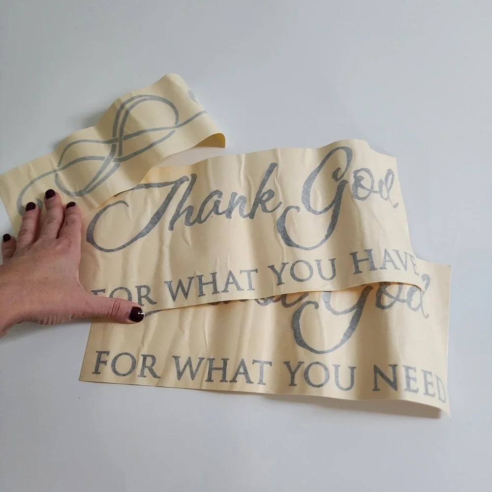 Wall Lettering Thank God For‎ What You Have Trust God For What You Need NEW